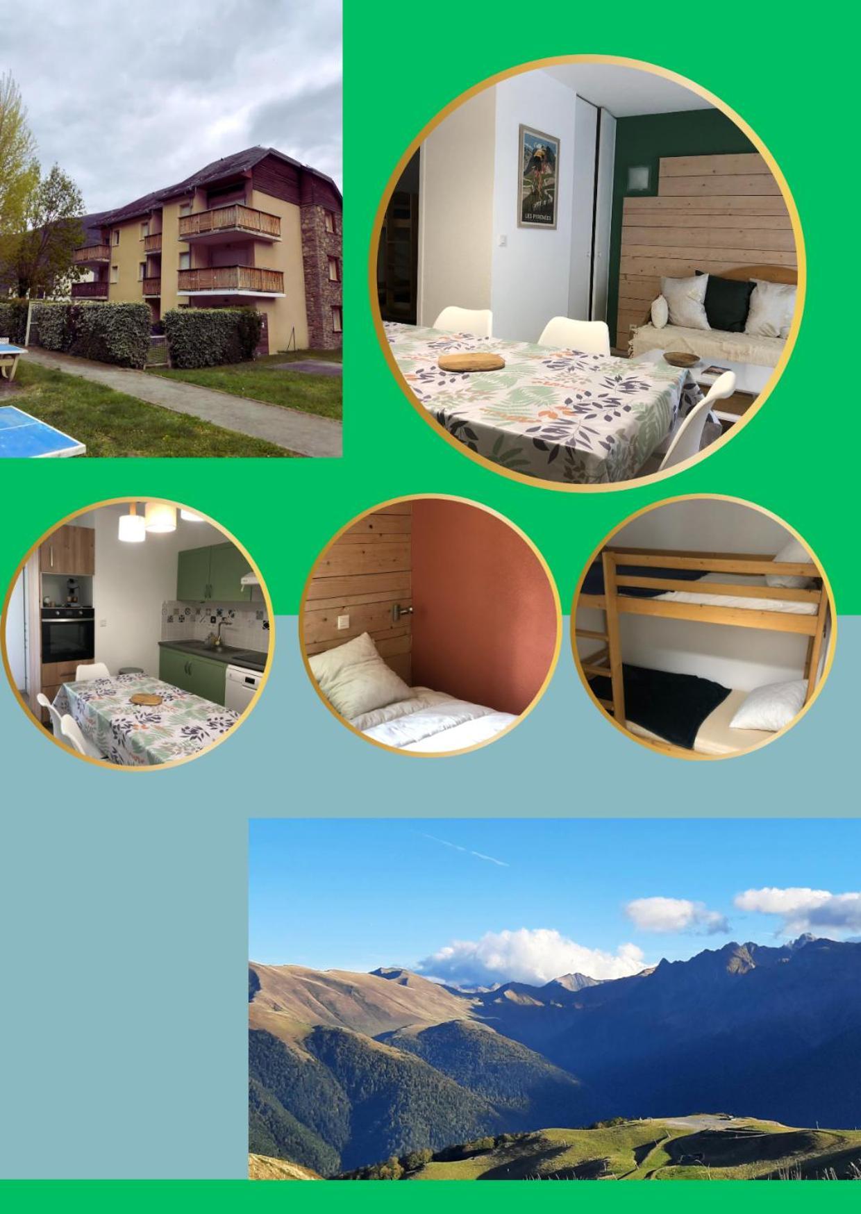 Appart T 3 Bagneres-De-Luchon Vue Montagne - Piscine Mi Juin Luaran gambar